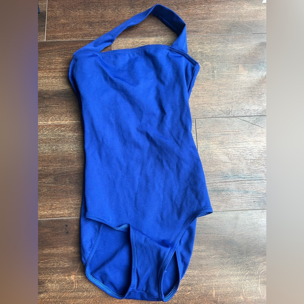 Capezio Blue Halter dance leotard